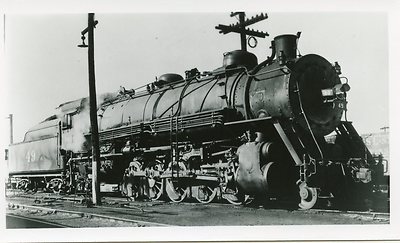 6D330 RP 1936/1960s FRISCO SLSF RAILROAD ENGINE #49 ST LOUIS MO
