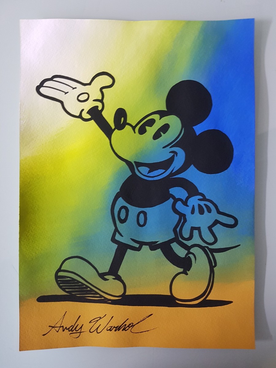 ポスター アンディ ウォーホル The Art Of Mickey Mouse | pybli.com.my