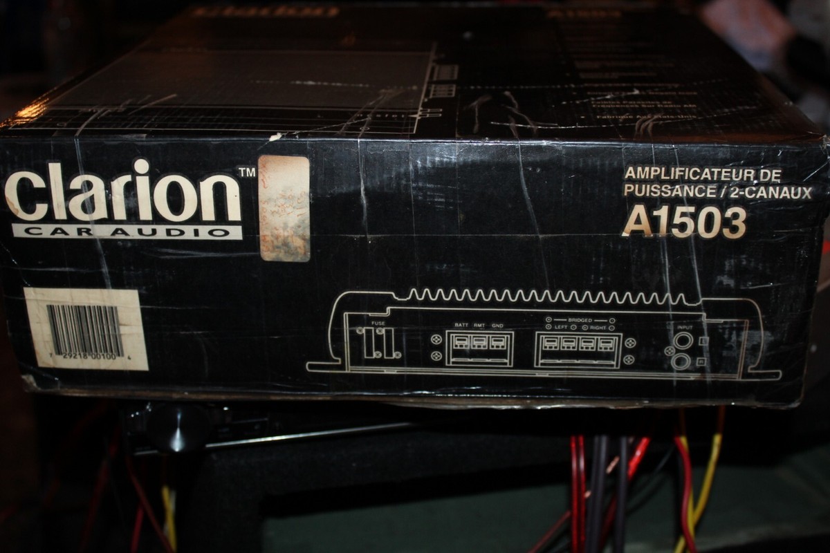 Clarion Rare Amplifier a-1503 Two Channel Vintage USA | eBay