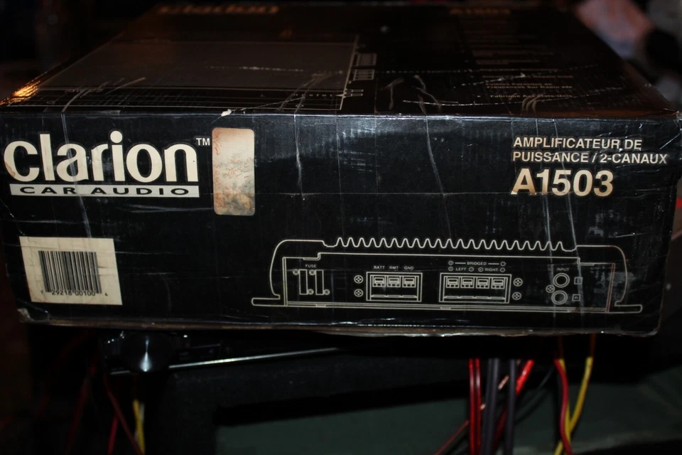 Clarion Rare Amplifier a-1503 Two Channel Vintage USA  - Image 2 of 4