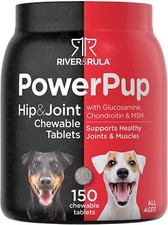 Dog Hip and Joint Supplement  150 Chews  Large  Small Dogs  by River  Rula