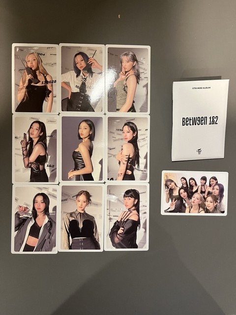 TWICE 11th Mini Album Between 1&2 Preorder Photocard Set Cryptography Version VA10650 TWICE 11th Mini Album Between 1&2 Preorder Photocard Set Cryptography Version VA10650