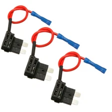 Medium Fuse Circuit ACU Piggy Back Tap Standard Blade Fuse Holder 5SetsWith 30A