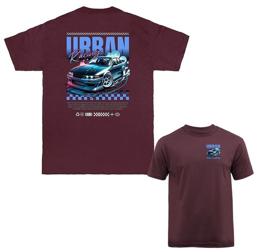 Camiseta Urban Racing Drift Importada Afinada Personalizada Gráfica Coche Deportivo - Imagen 4 de 17