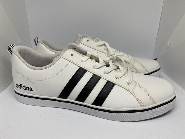 Size 12 - adidas VS Pace White Black 