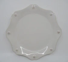 JULISKA BERRY & THREAD WHITE SALAD PLATE  - 9"   0811G