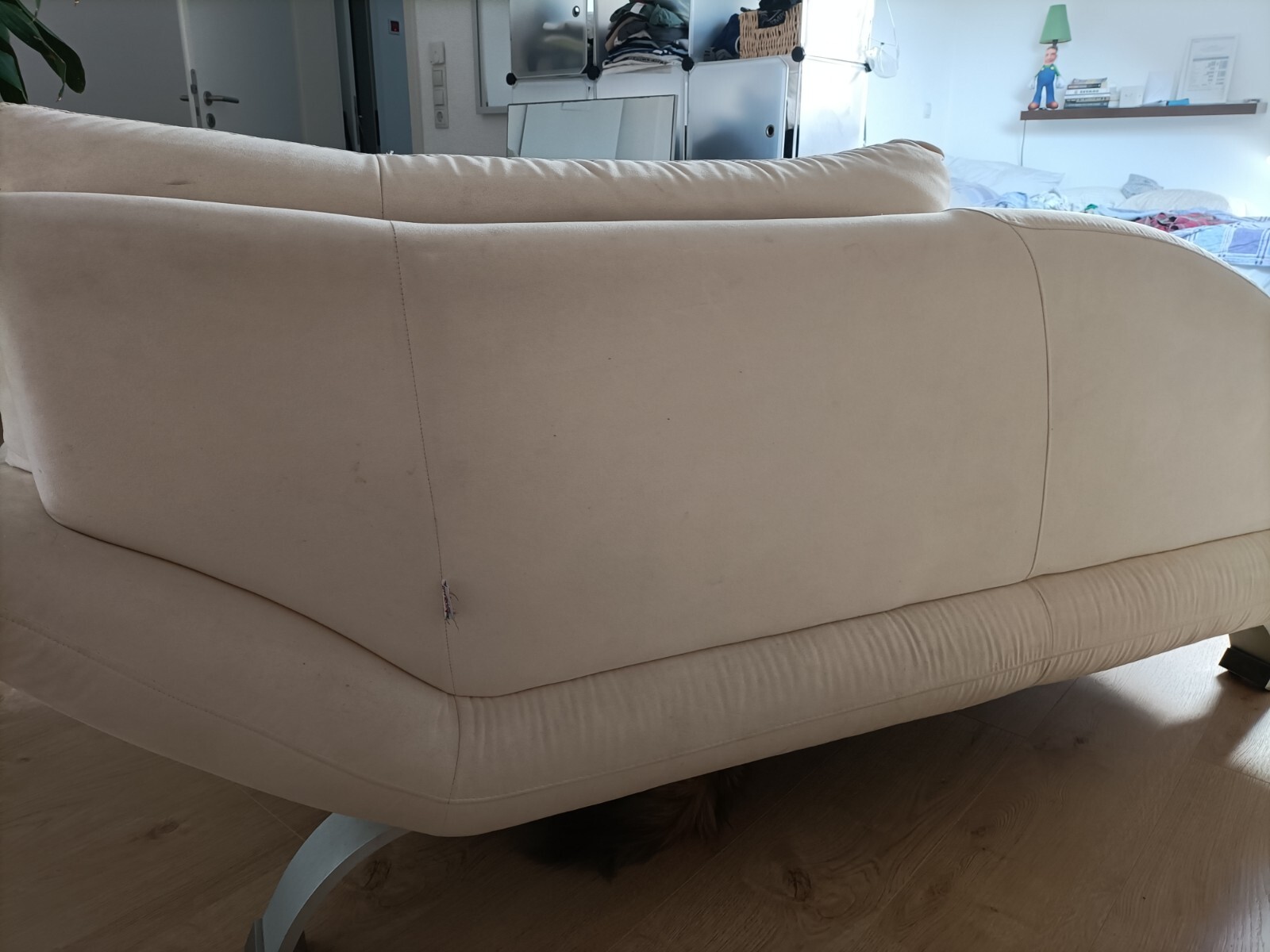 Designer Sofa gebraucht Cremefarben ECHTLEDER eBay