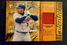 2004 Donruss Studio Master Strokes Jose Vidro MS-2  Game Worn Jersey 5/5