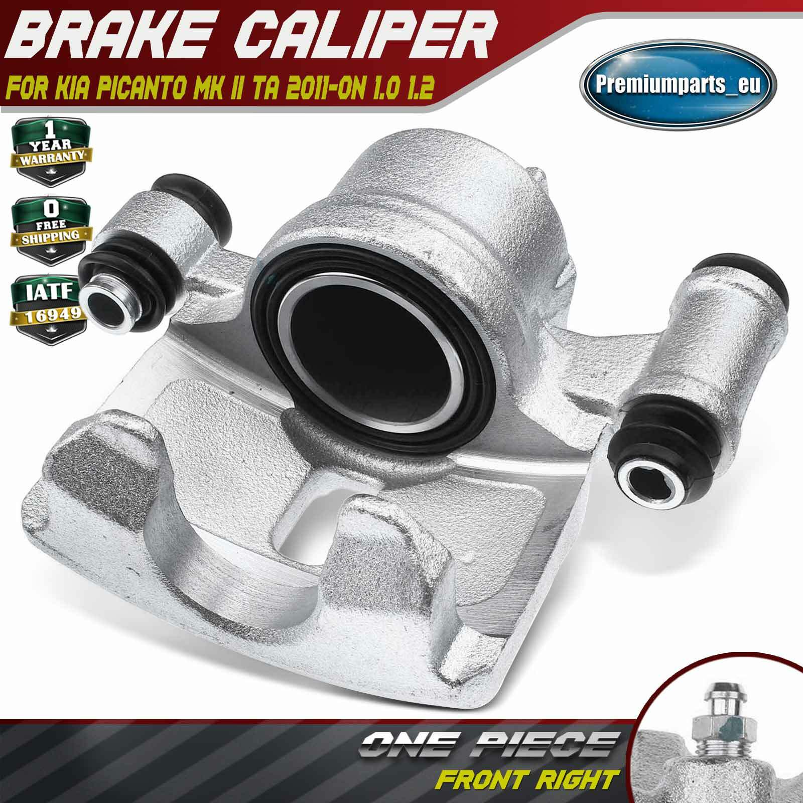 Brake Caliper Front Right for Kia Picanto MK II TA 2011On 1.0 1.2
