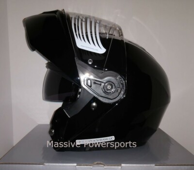 HJC i90 Motorcycle Helmet Black LG Large Modular Flip I90 i-90