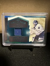Curtis Joseph 2023 Leaf ITGU Platinum Blue Spectrum HOF Caliber Relic Patch 4/5