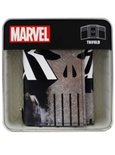 The Punisher Trifold Wallet In Collectors Tin Marvel Comics Novelty Black New