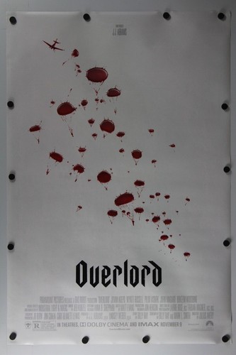 Overlord 2018 Double Sided Original Movie Poster 27" x 40"