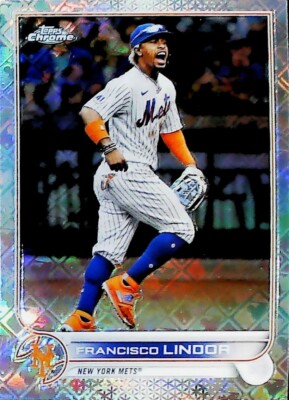 2022 TOPPS CHROME LOGOFRACTOR EDITION #107 Francisco Lindor New 