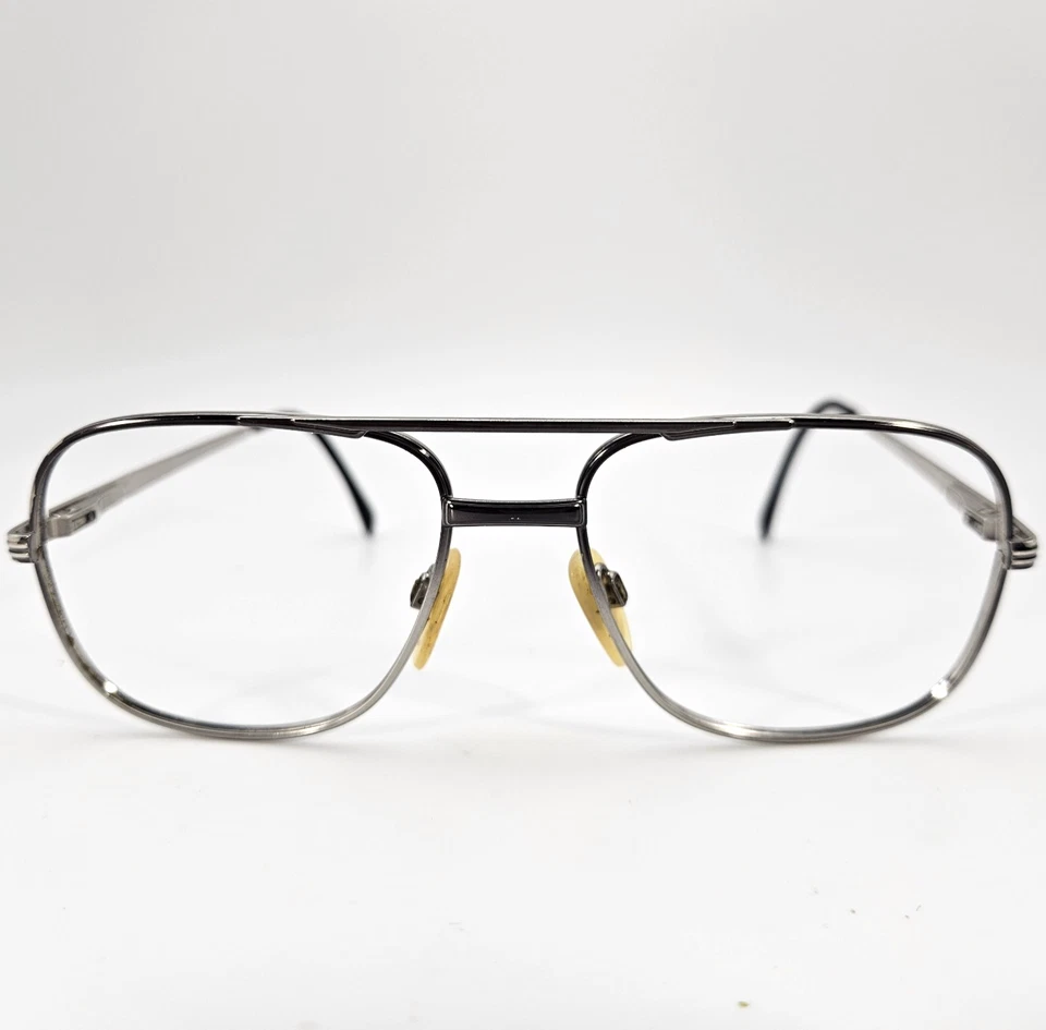 Monturas de gafas ADENSCO Aviator 9204 9243 54-16-135 pistola metal llanta completa de colección Italia Foto 2 de 4