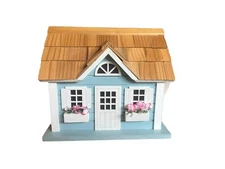 HB Home Bazaar Blue Nantucket Cottage Bird House New Without Tags