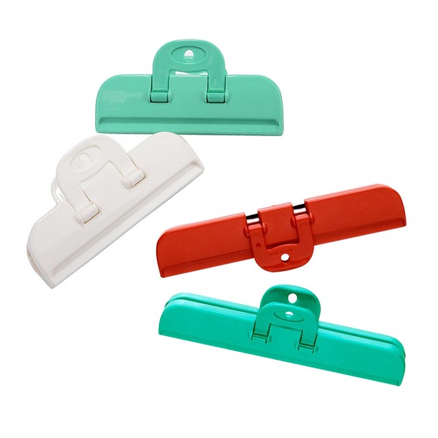 4Pcs Chip Clips Food Bag Clips Air Tight Seal Grips Coffee Food Bread Bags eBay