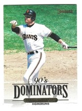 D 1993 Donruss 90's Dominators Baseball Matt Williams Giants #4 NRMT