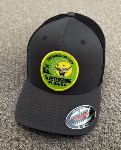 St Pete Hat Sunshine City St Petersburg SnapBack Cap Locally Handcrafted - Picture 10 of 11