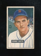 BOWMAN Baseball Cards 1951-#249-Johnny Groth-ungraded
