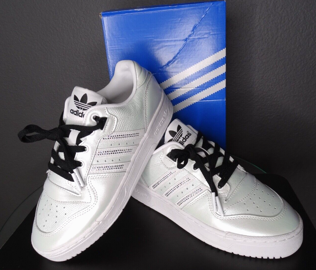 Size 7 - adidas Rivalry Low Pearl White for sale online | eBay