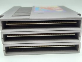 LOT OF 3 Rad Racer, Top Gun & Mickey Mousecapade. NES Nintendo Game Authentic