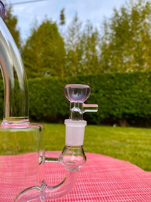 Recycler Glass Hookah Oil Rig 13' Water Pipe Birdcage Big Bubbler Mobius Matrix Sidecar Beaker Heady 14mm Bowl Three Colors 2001189665