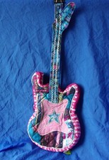 Sassy Pet Sacks by Douglas Guitar Bag w/ Strap Quilted Look Zippered Closure HTF