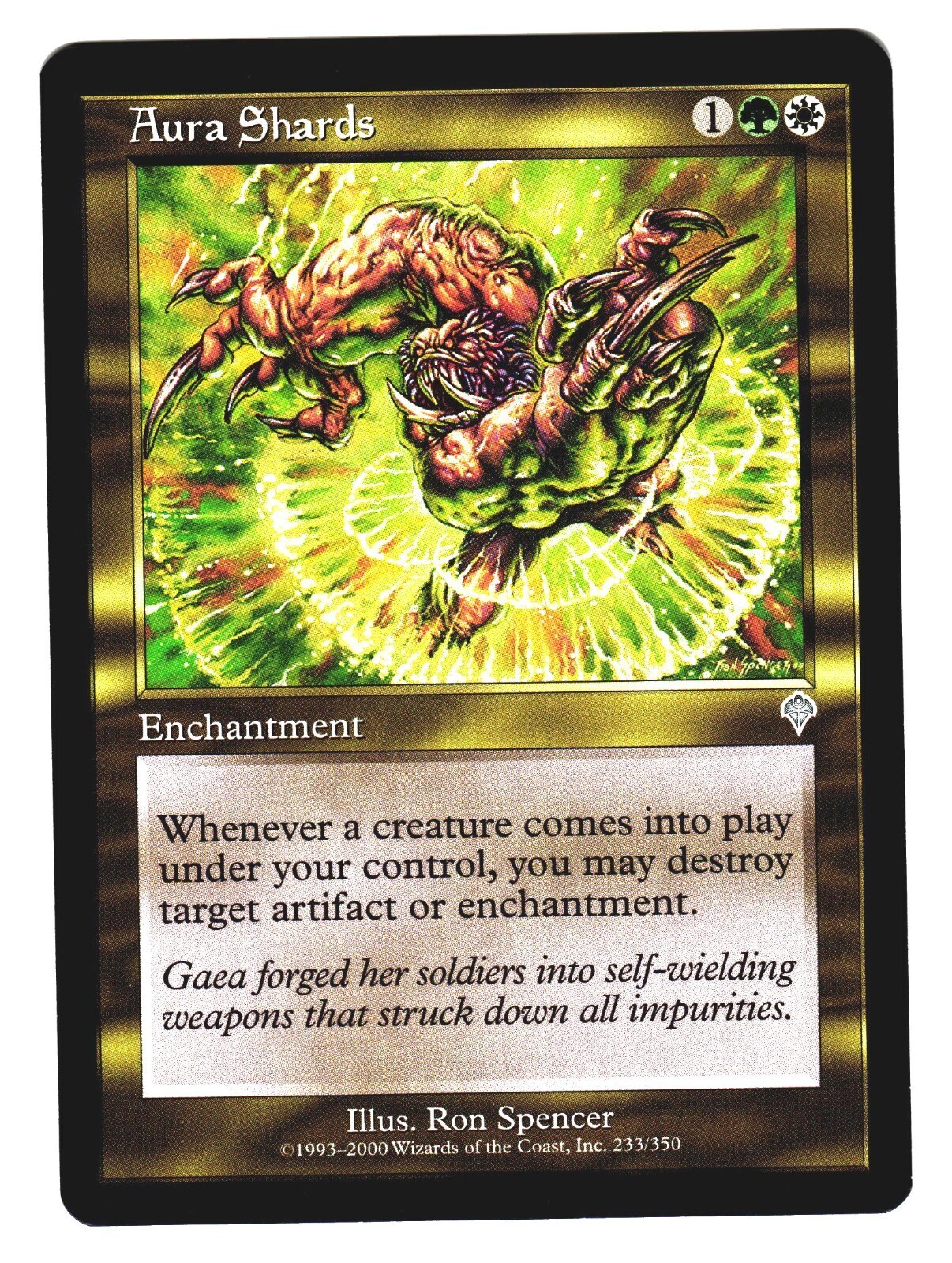 Magic The Gathering MTG - INVASION 2000 INV - #233 Aura Shards LP NM LOT3