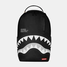 Sprayground Shark Central Painted Backpack🔥New Black Bookbag Large School Bag