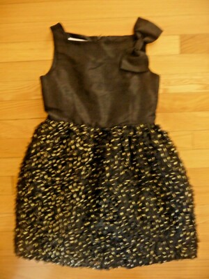 BELLE Badgley Mischka Girls Dress 10 Black Gold Metallic Bow Special Occasion | eBay BELLE Badgley Mischka Girls Dress 10 Black Gold Metallic Bow Special Occasion | eBay