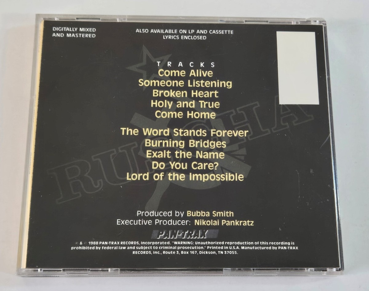 RUSCHA Come Alive CD Pan-Trax 1988 Christian Rock RARE | eBay