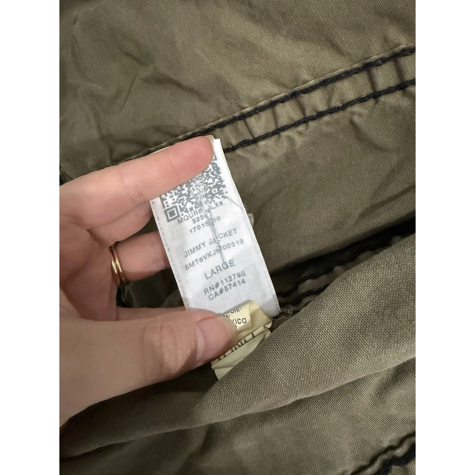 RARE True Religion Jimmy Super T Olive Green Camo Jacket Large image 7