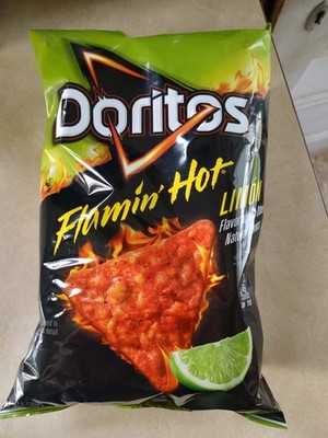 Doritos Flamin' Hot Limon Flavored Tortilla Chips, 9.75 Oz 1 Bag
