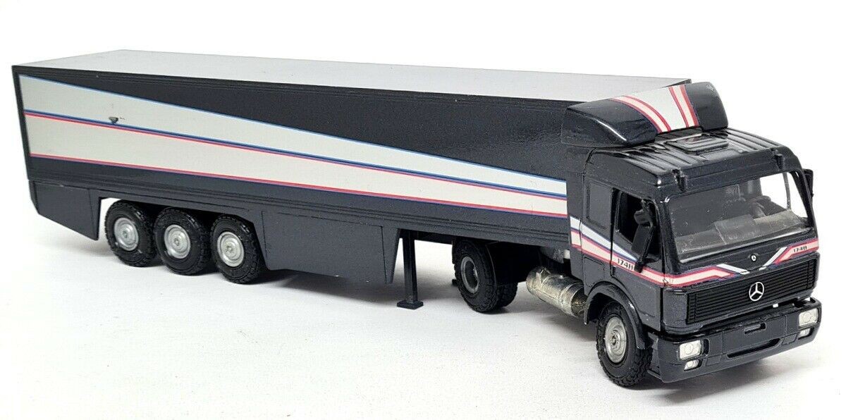 NZG 1/43 - Mercedes 1748S Sattelzig-Maschine Black Silver Scale diecast truck