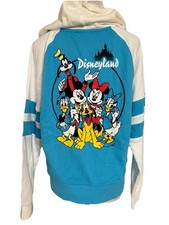 Disney Parks Disneyland Mickey Mouse  Friends Hoodie Jacket Full Zip Medium