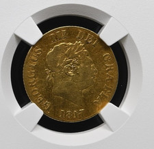 1817 NGC Fine Detailed King George III Half Sovereign