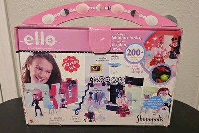 Mattel Ello Creation System Shopopolis People Places Things Building Set Vintage