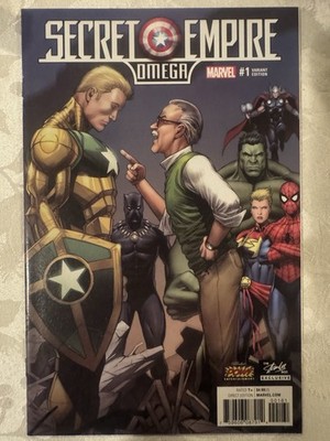 Secret Empire Omega 1 (2017) Dale Keown Stan Lee Box Exclusive Variant!