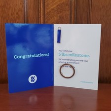 Weight Watchers 5 lb Milestone Keychain Charm - NEW
