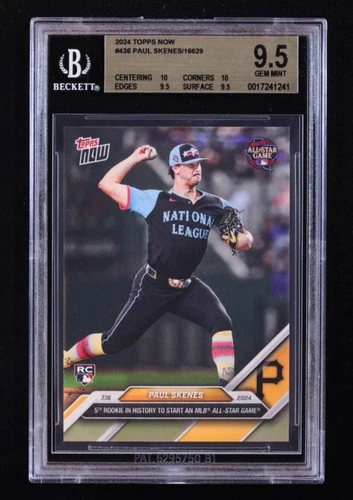 2024 Topps Now - All-Star Game Paul Skenes #436 ROOKIE CARD, BGS 9.5