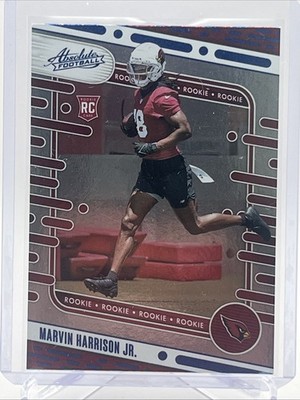 Marvin Harrison Jr. RC RED & BLUE 2024 Panini Absolute NFL Arizona Cardinals 
