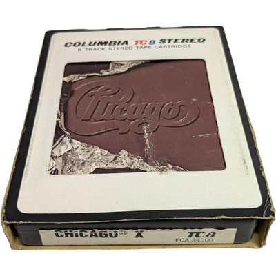 NEW PADS&SPLICE! | CHICAGO X | BOXED | 1976 | A-  8-track cartridge