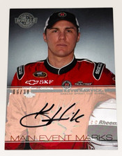 Kevin Harvick NASCAR 75 GREATEST signed card 2011 WHEELS MAIN EVENT MARKS #06/30