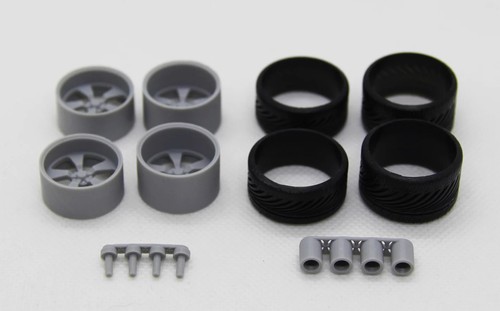 DiOlex DP24063 1/24 wheels 19"American Racing VF479 Tamiya Fujimi Aoshima Revell - Picture 3 of 3