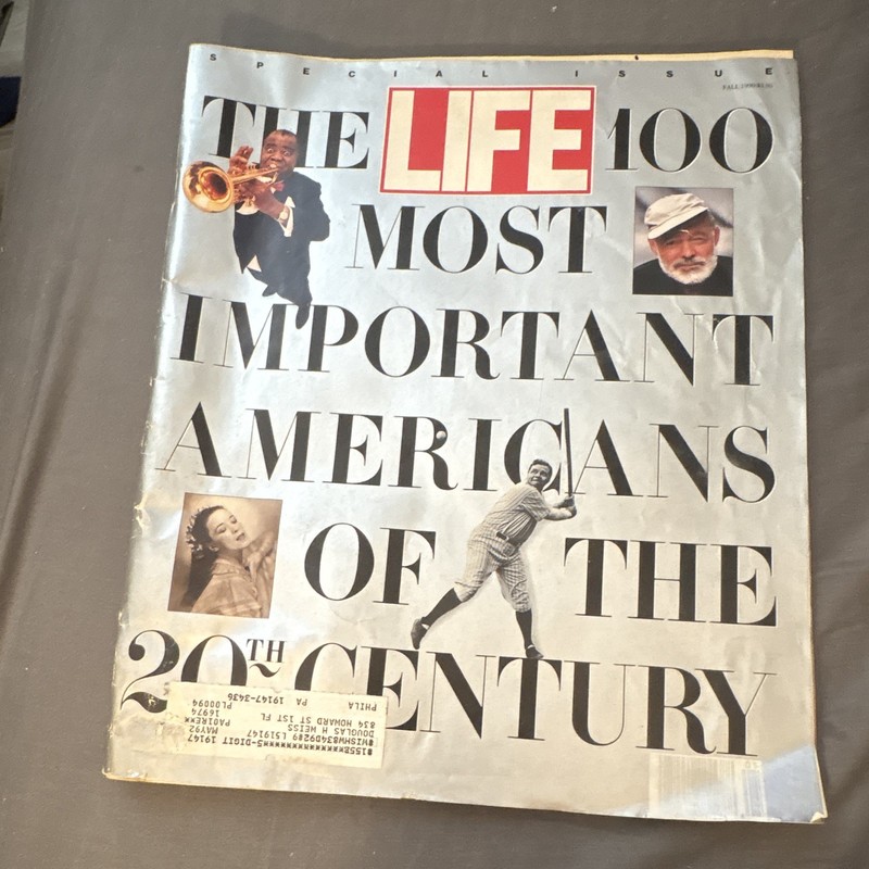 LIFE Special Issue LIFE 100 Important Americans of the 20th Century 1997