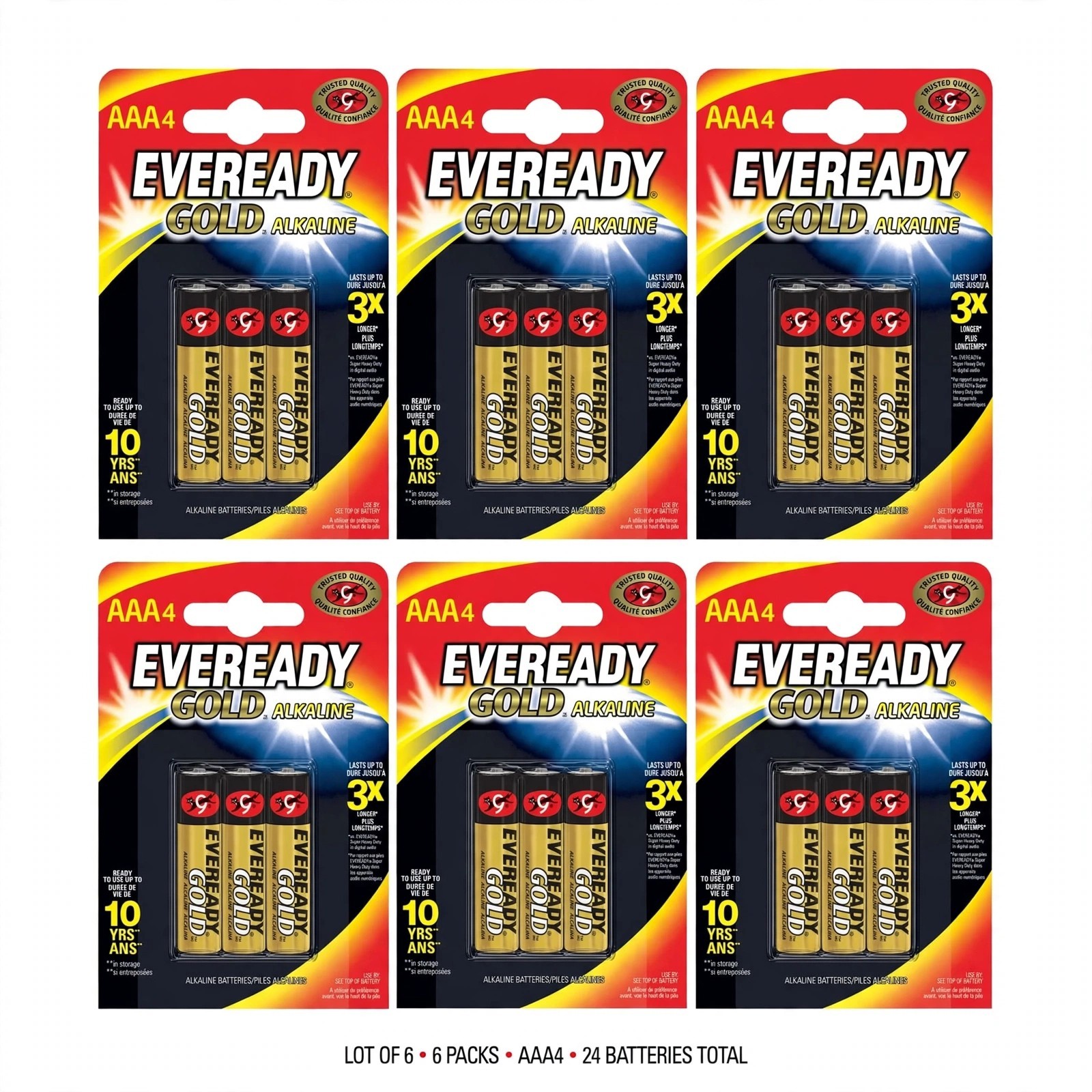 Eveready AAA Alkaline Gold Batteries - Pack of 4 - Image 2