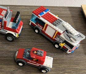 LEGO CITY FIRE vehicles  LOT - Incomplete 60111 60002 60061 60004