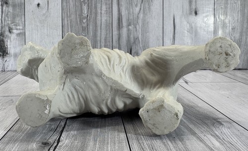 Vintage Terrier Dog Figurine White Bisque Mold to Paint 4.5" T x 6" L Japan - Picture 10 of 13