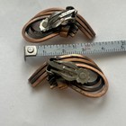 Vintage 1960s Signed Renoir Mid Century Modern Copper Clip-on Earrings — photo 4
